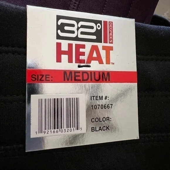 New-32 Degrees Draw String Closure, Pockets, Tech Fleece Jogger Pants BLACK MD - Picture 9 of 13